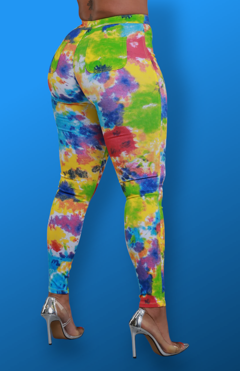 Color Bomb High Waist Jeans