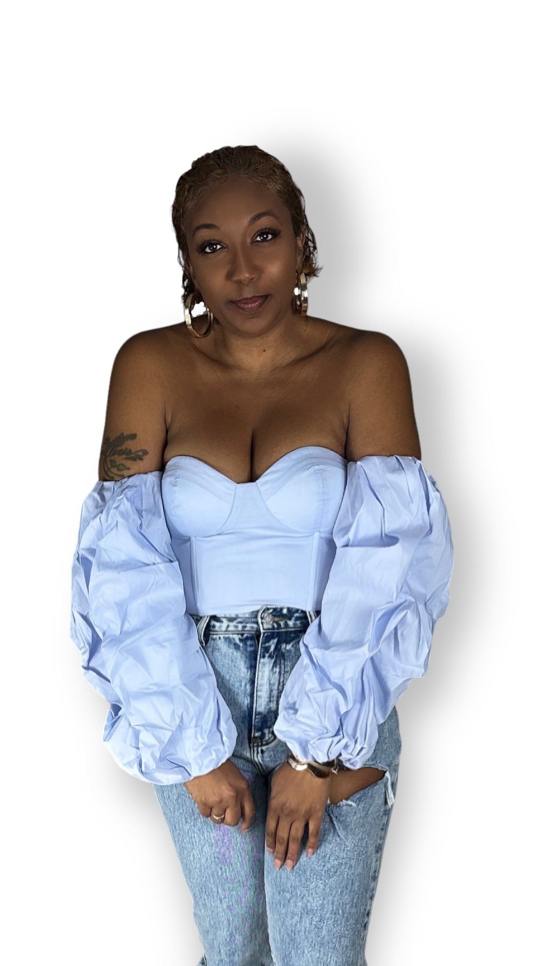 Puff Sleeve Corset Top (Restocked)