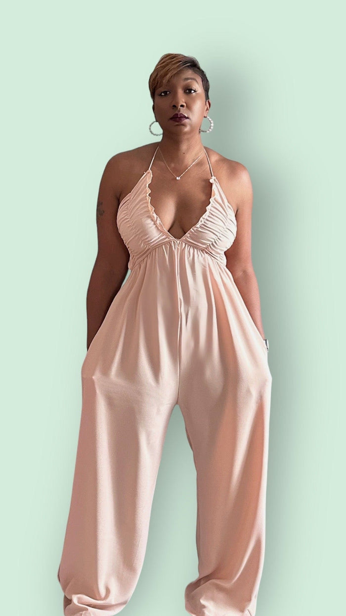 “Sienna” Wide Leg Jumpsuit - SwishHer