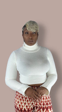 “Fallyn” Turtle Neck | Ivory - SwishHer