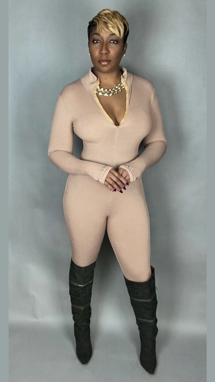 “Remi” Ribbed Catsuit - SwishHer
