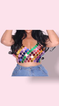 “Diana” Disco Top | Multi - SwishHer