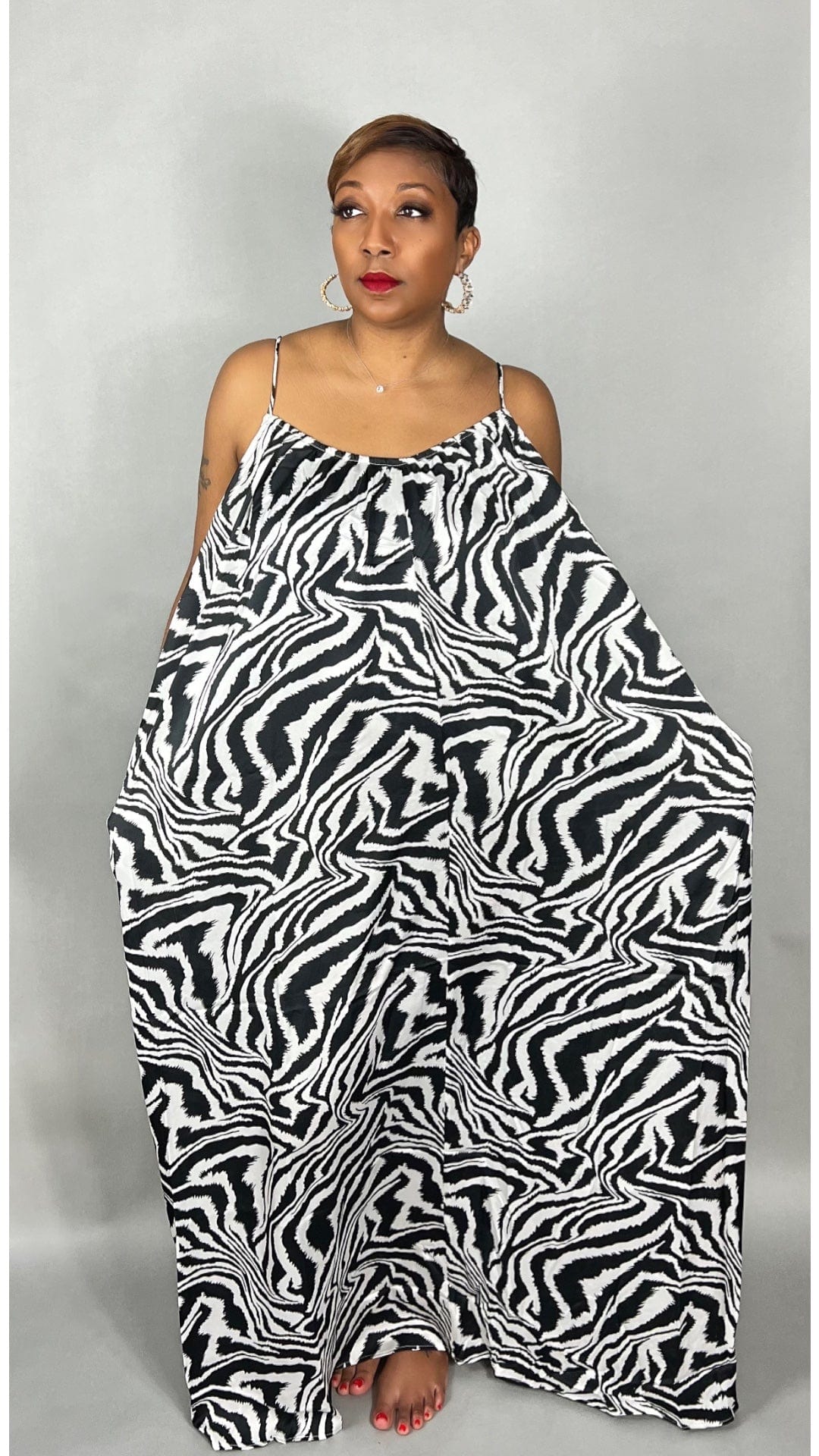 Zebra Print Dress - SwishHer