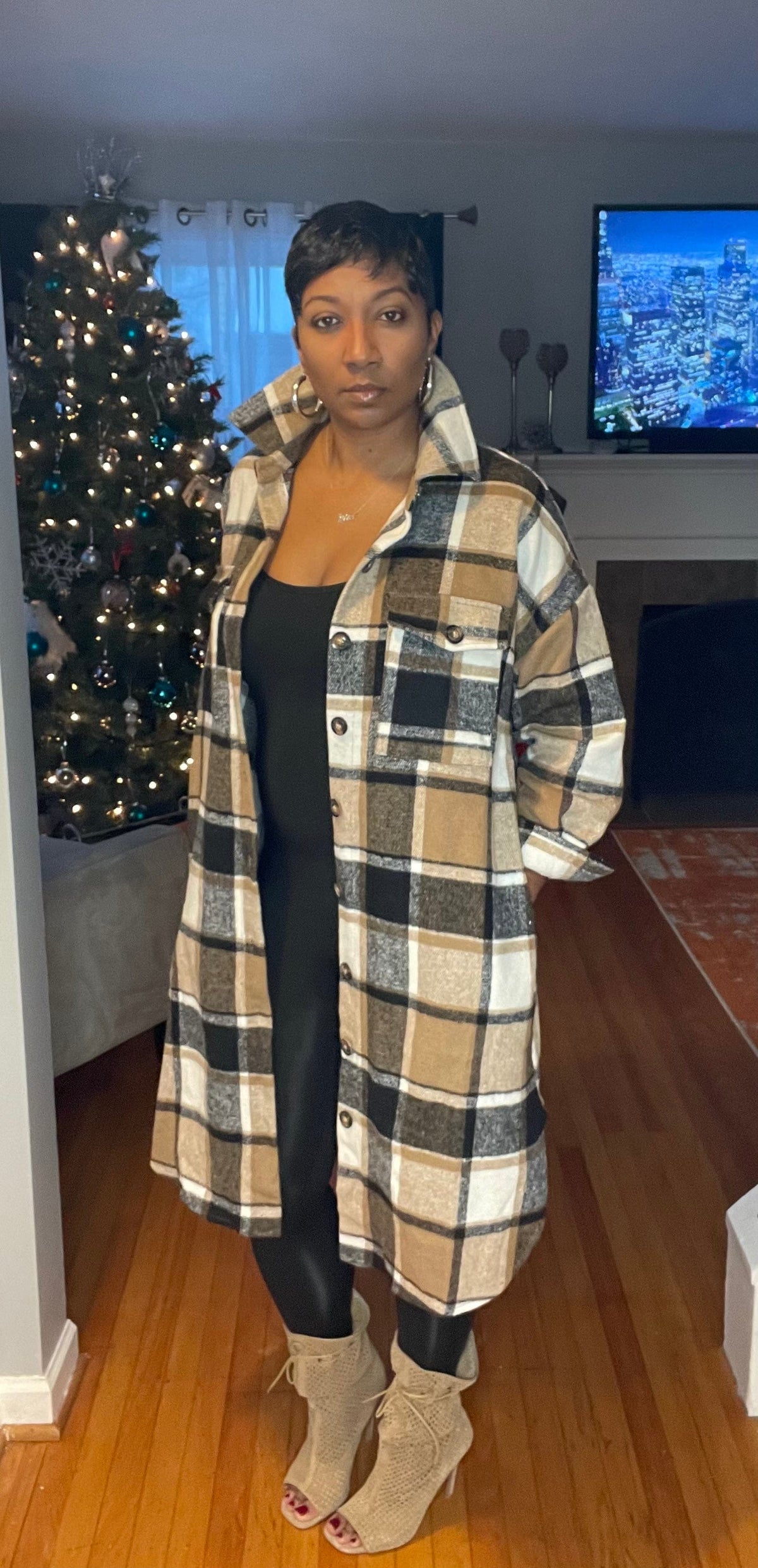 Plaid Shacket - SwishHer