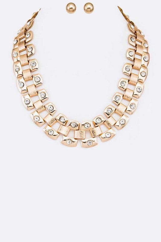 Crystal Collar - Gold - SwishHer
