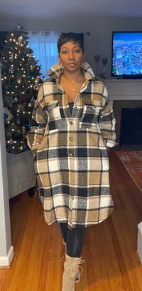 Plaid Shacket - SwishHer