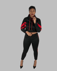 Striped Tracksuit - SwishHer