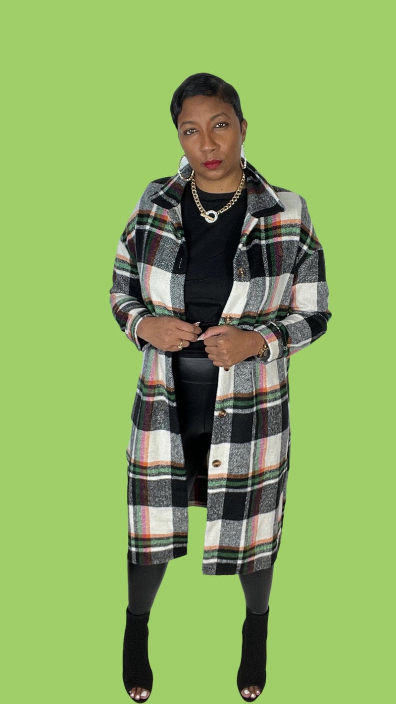 Plaid Shacket - SwishHer