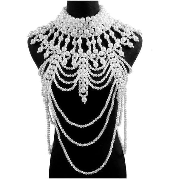 Pearl Beaded Body Chain - SwishHer